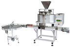 Filling machine with volumetric filler MD2 and rotary table OS2