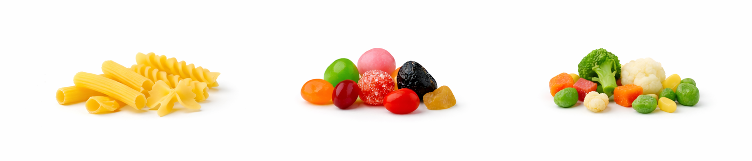 makaron cukierki mrozone warzywa