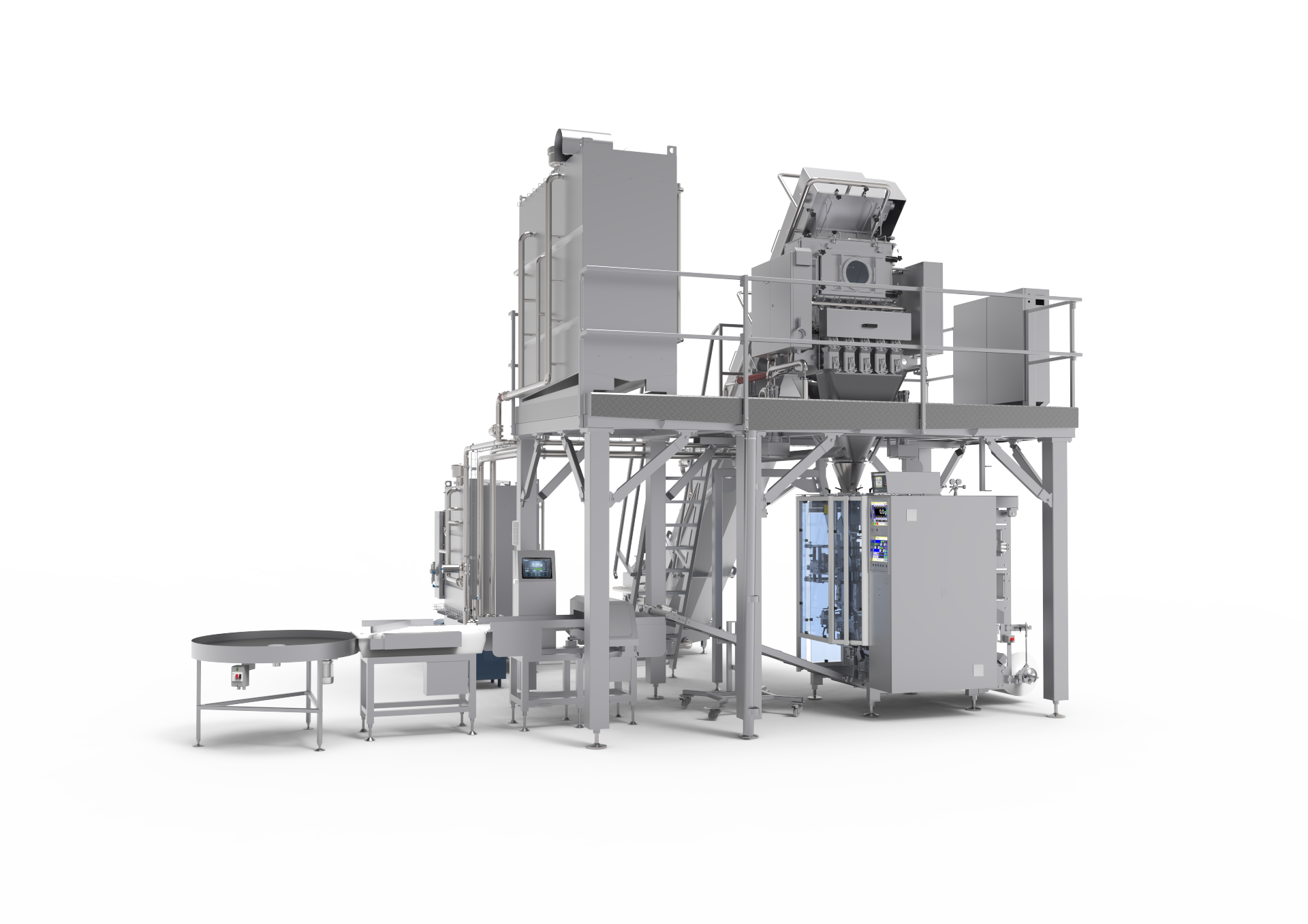 Пакувальна лінія для зернистого сиру CURD LINE CIP Compact