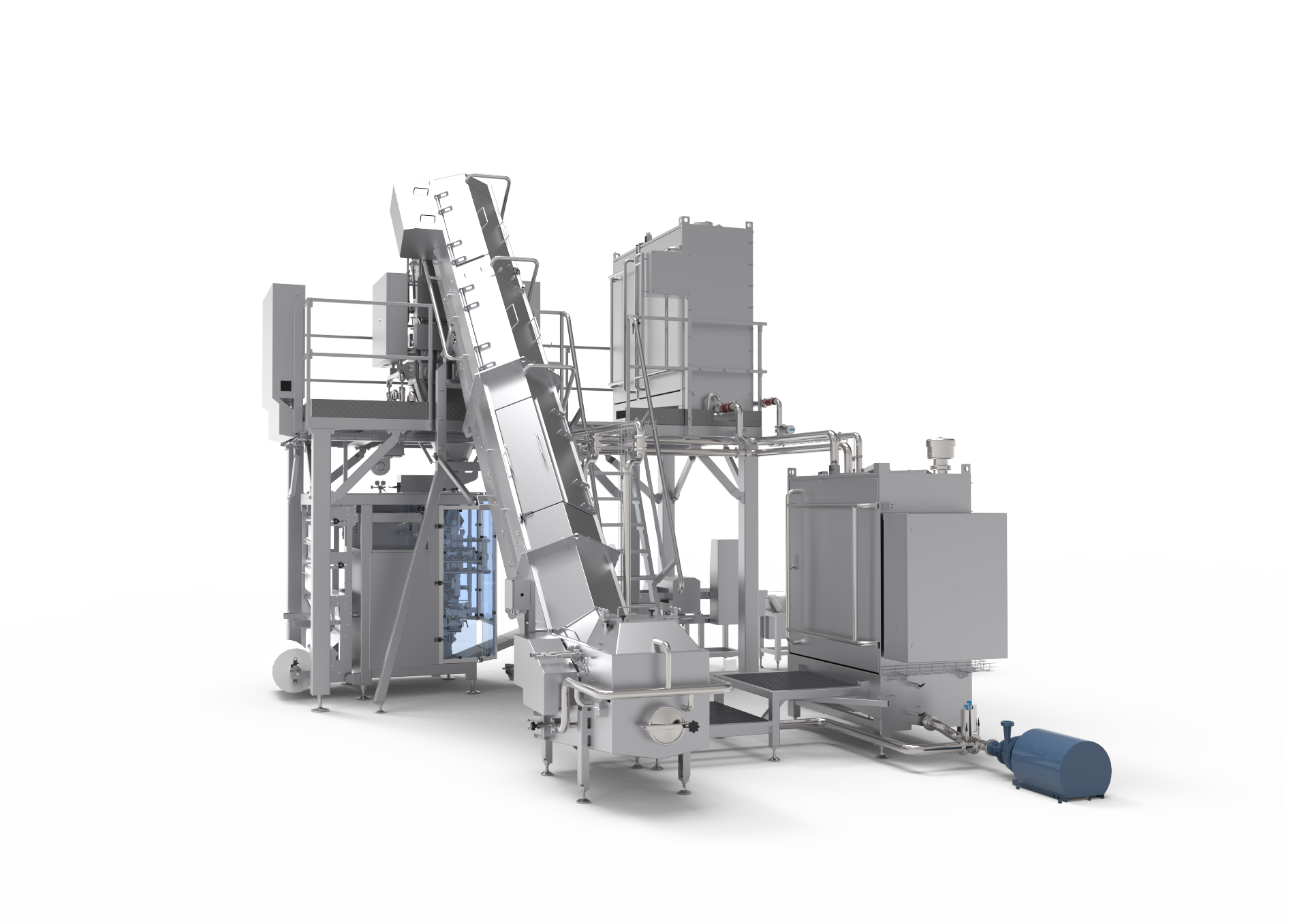 Пакувальна лінія для зернистого сиру CURD LINE CIP Compact